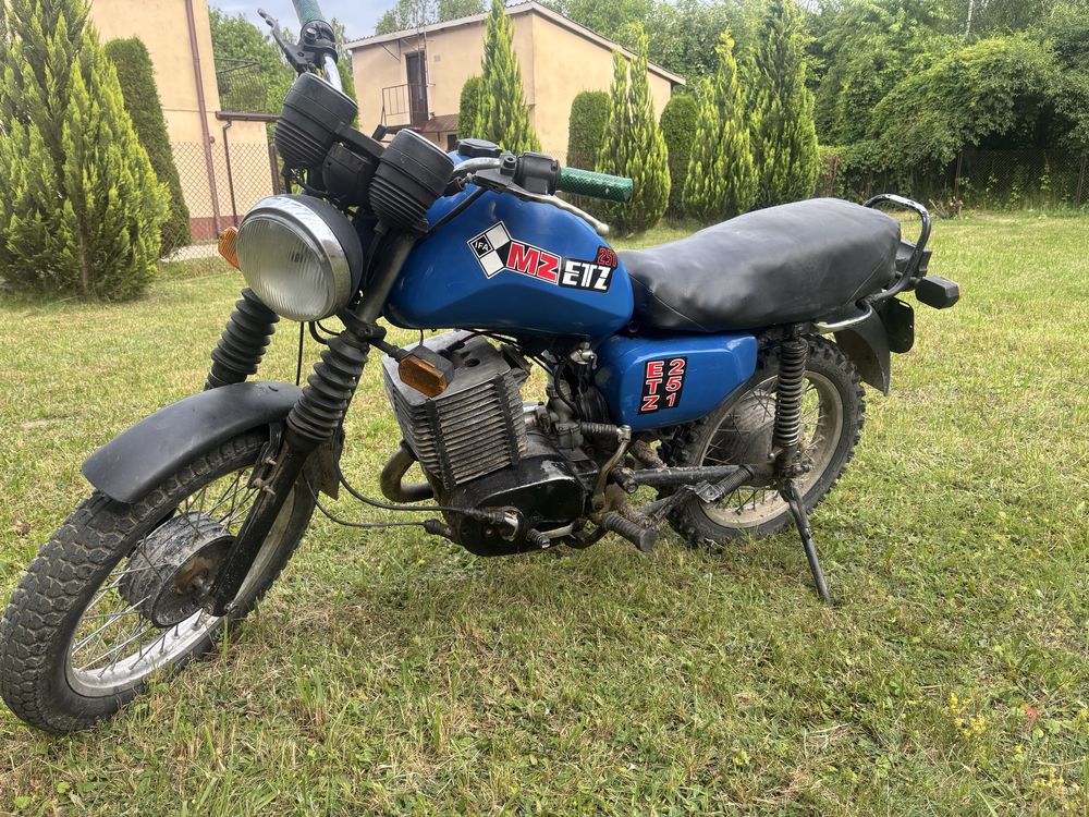 MZ ETZ 251 silnik oryginał dokumenty