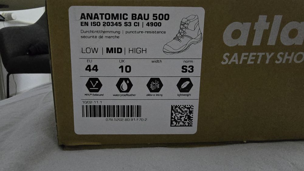 Markowe buty robocze S3 Atlas