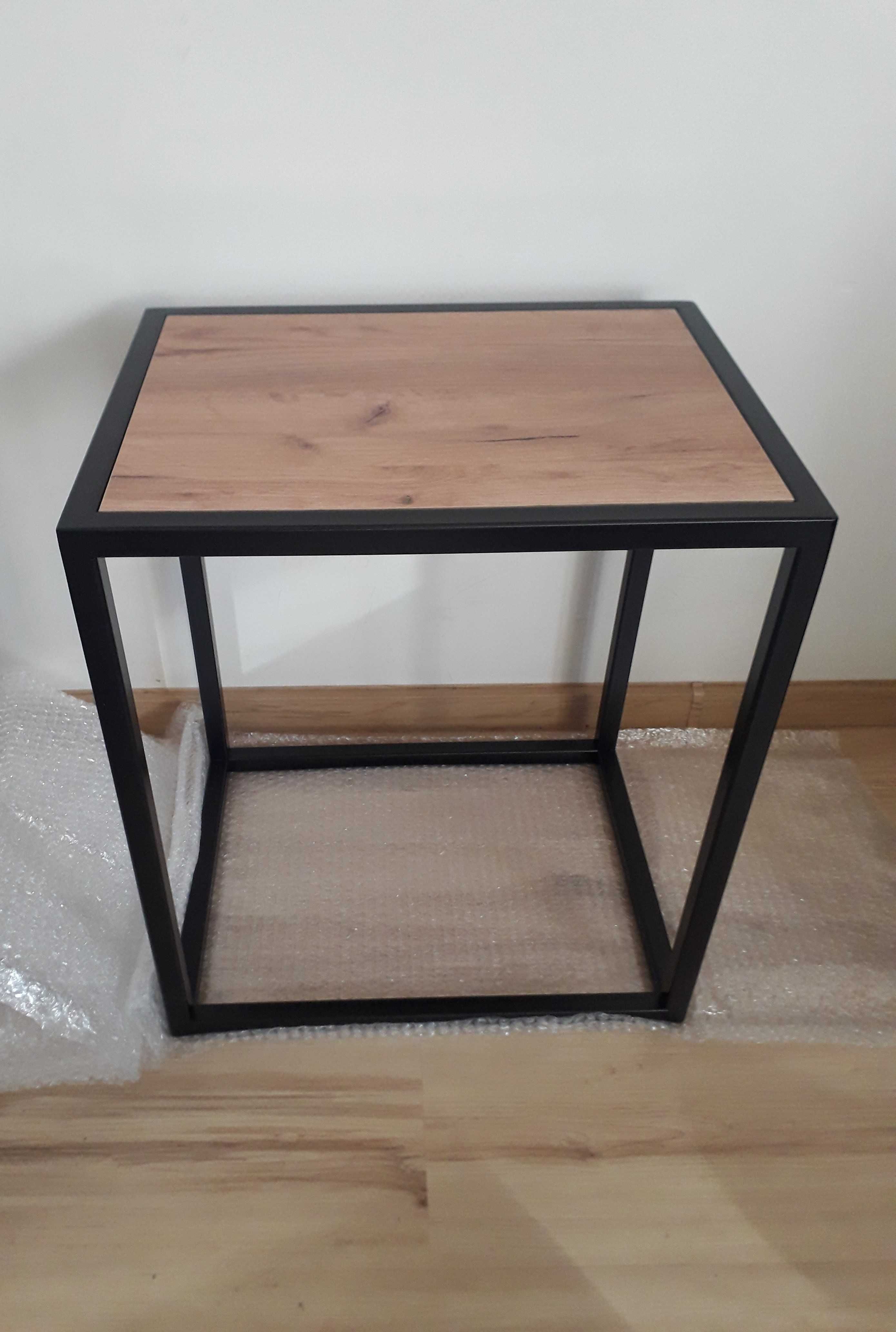 Dwa stoliki LOFT industrialne - NOWE