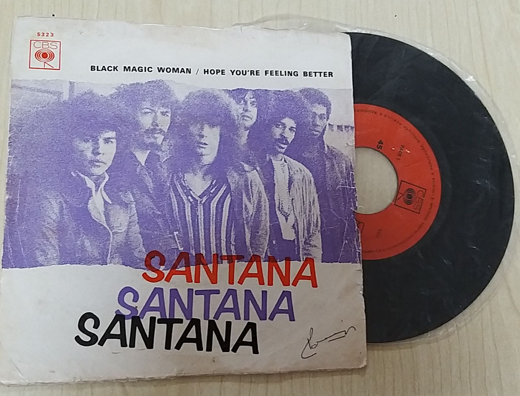 Vinil 45' Santana.