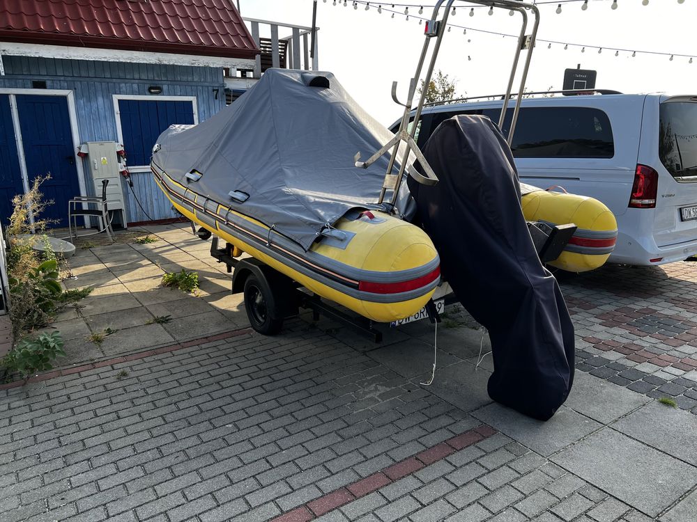 RIB sufr 540 motorówka z silnikiem