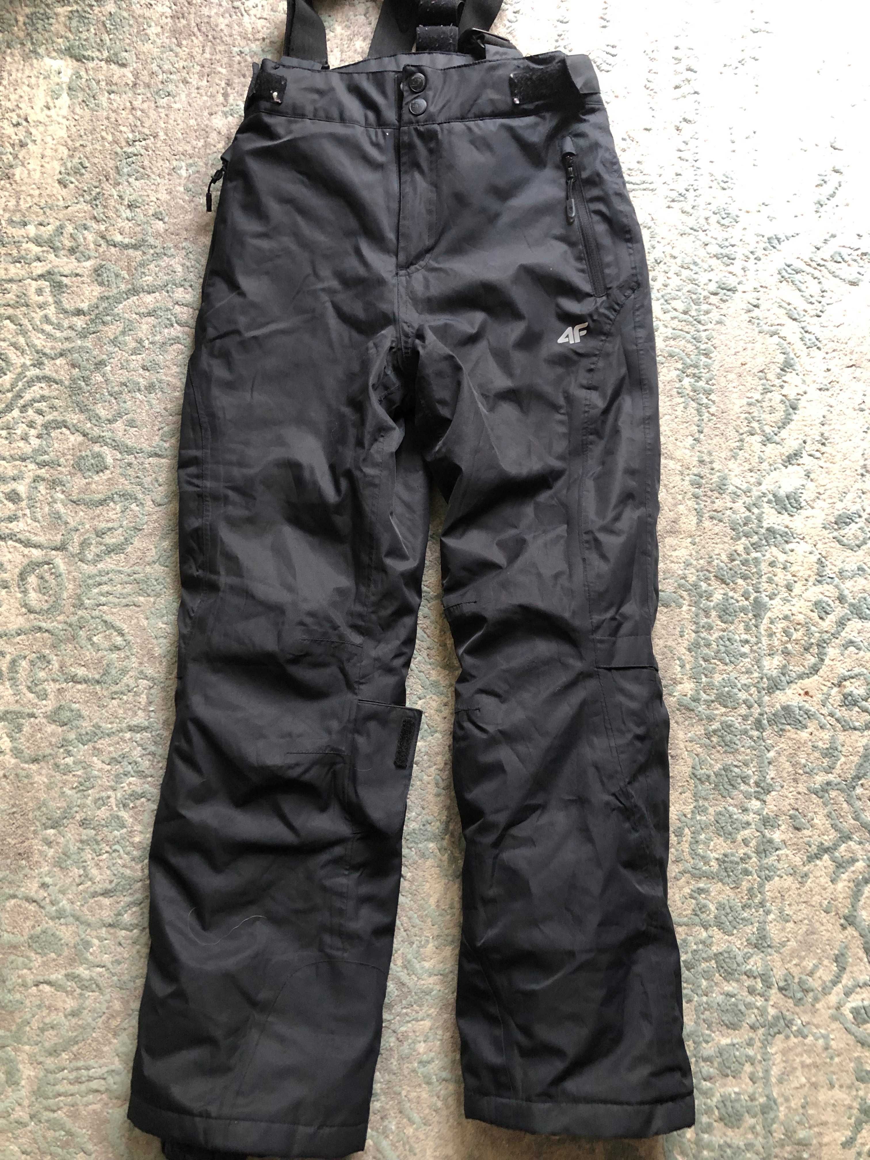 Spodnie Narciarskie, czarne, firmy 4F - rozmiar: 146