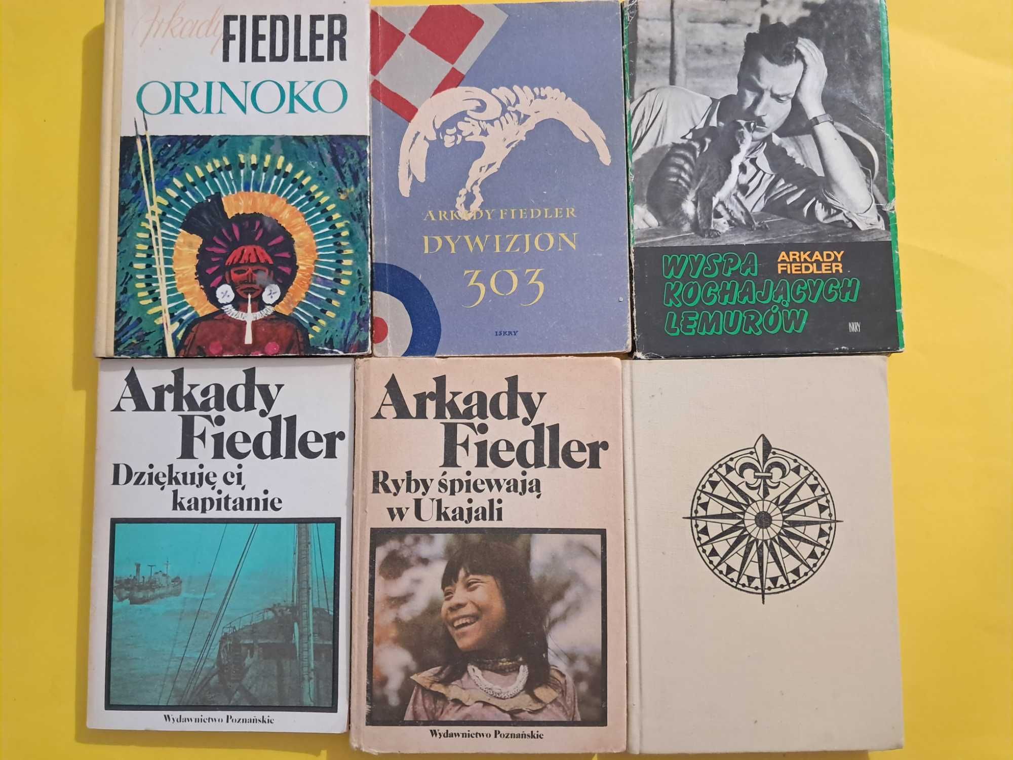 Arkady Fiedler x 6 , Orinoko, Dywizjon 303, Wyspa kochających Lemurów