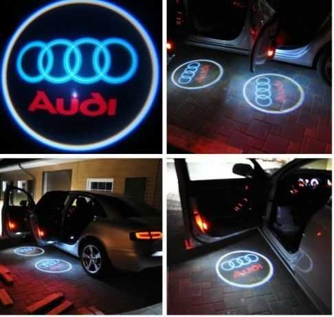 Проектор подсветка логотипа для дверей Audi  Ауди A3 A4 A6 A7 A8 Q7
