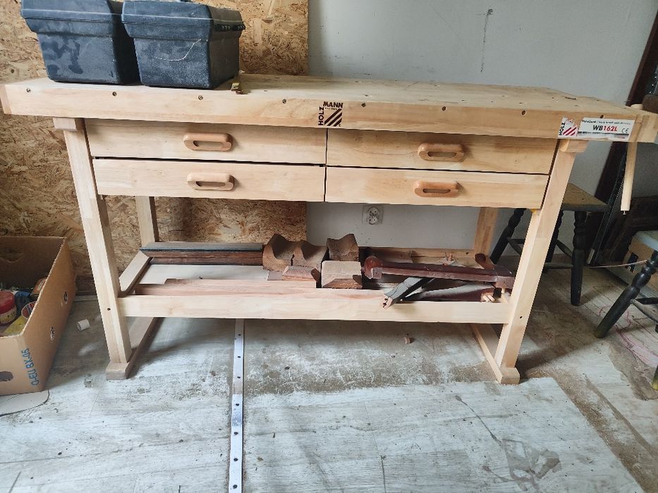 Stoł roboczy stolarski strógnica z imadłem