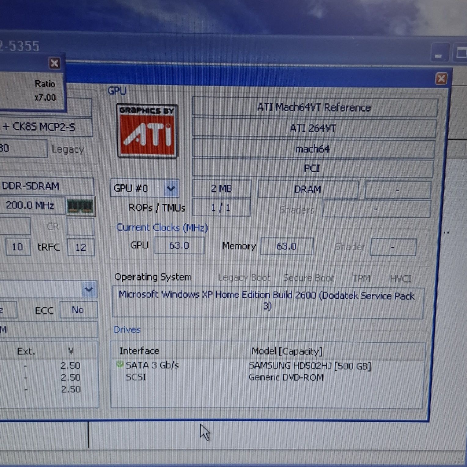Karta graficzna ATI 264VT MACH64 2mb PCI Retro pc