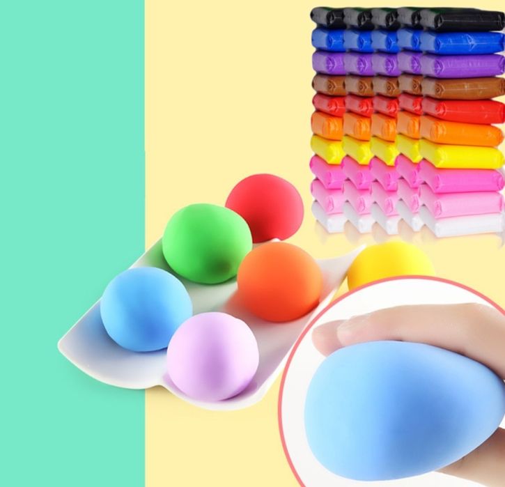 Masa sensoryczna Plastyczna PIANKOLINA 60sztuk