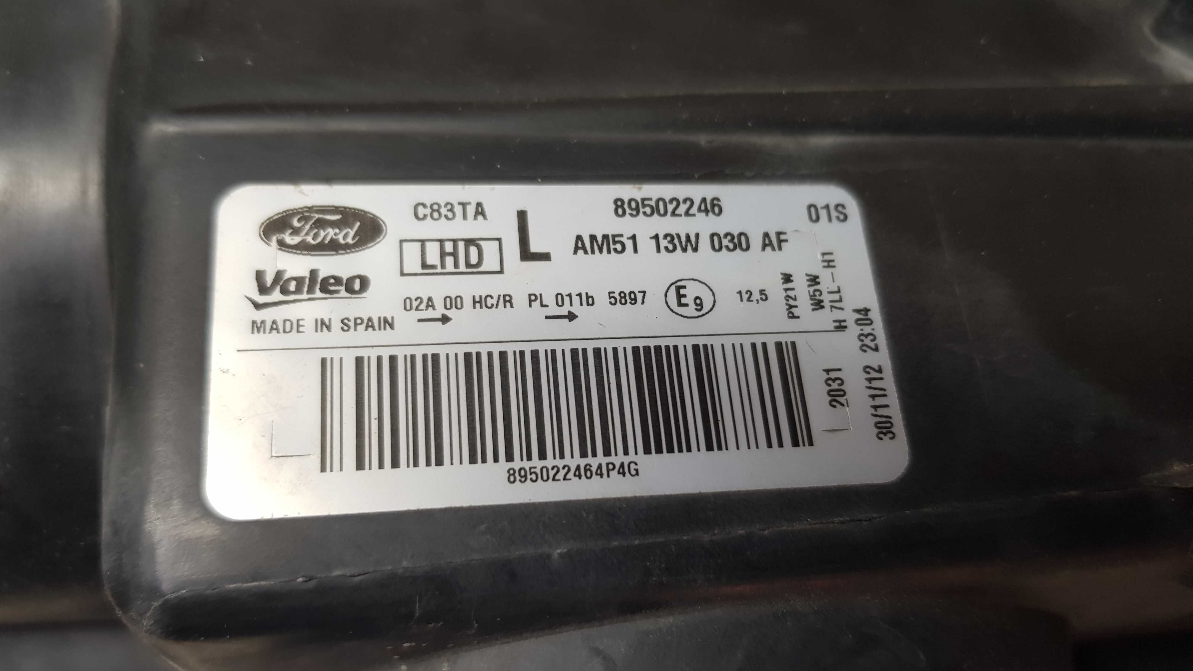 Фара Ford C-Max 2 2010-2015p. VALEO Європа оригінал