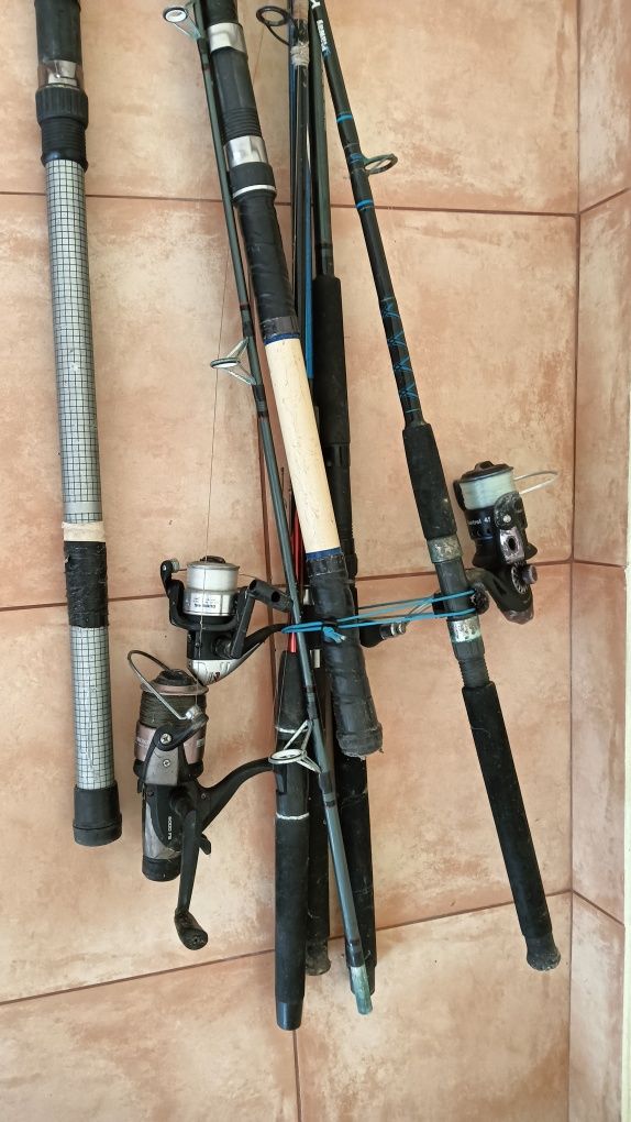 Conjunto canas de pesca