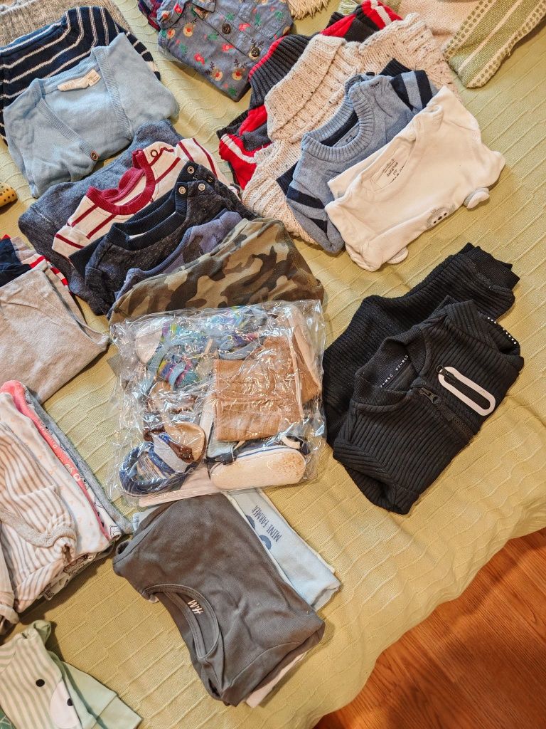 Zestaw ubranek dziecięcych Next, H&M itp.
