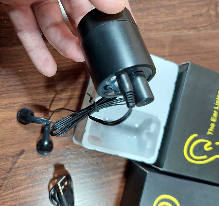 Детектор звука через стены, аудио микрофон чувствительный чтоб слушать