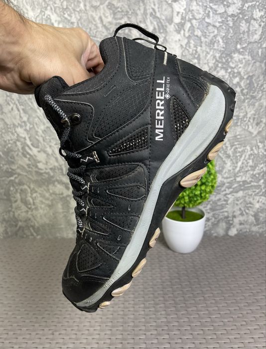 Merrell gore-tex ботинки 40 размер женские трекинговые черные