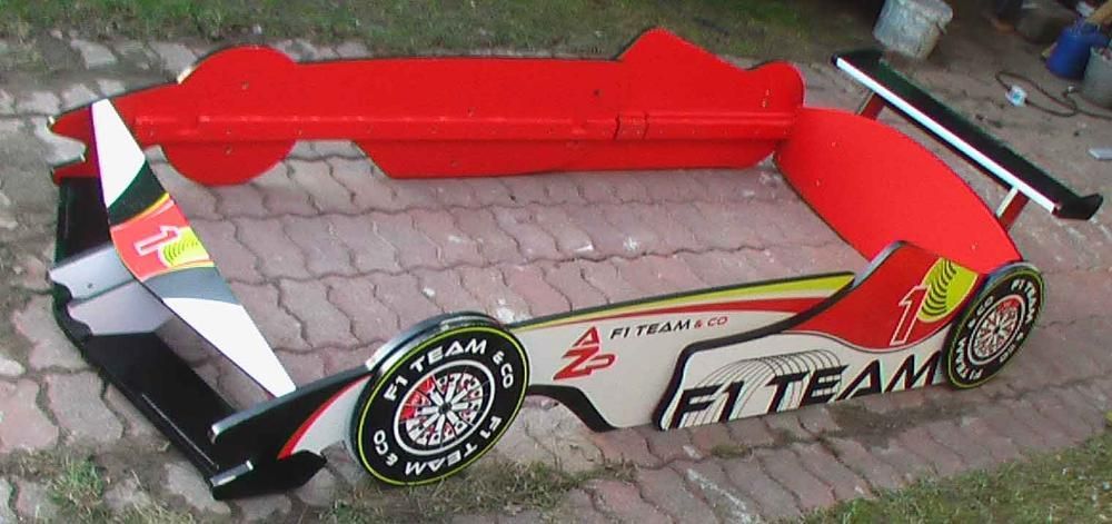 Łóżko samochód FORMUŁA 1 F1 200x90cm