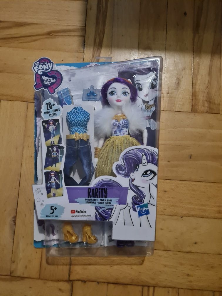 Nowa Lalka Equestria Girls Deluxe Rarity My Little Pony akcesoria