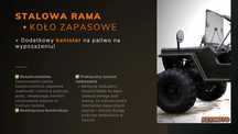 Samochód Terenowy Jeep Buggy UTV ATV Quad Willys Wrangler 150cc Półaut