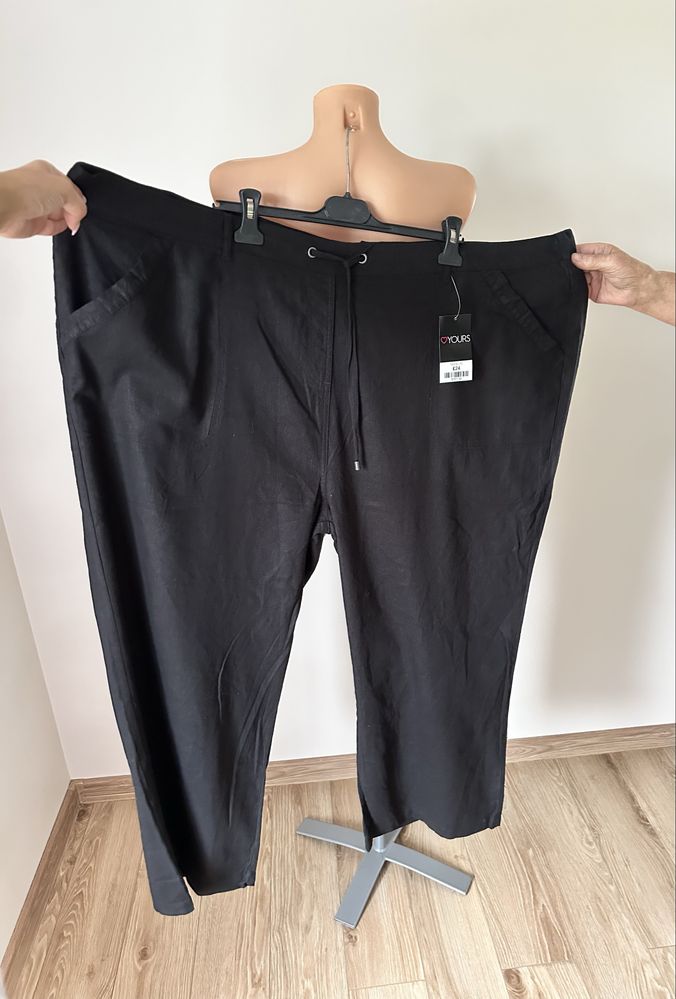 Nowe lniane spodnie yours rozmiar 58/60 len wiskoza