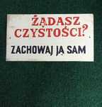 Tablica PRL metalowa vinted