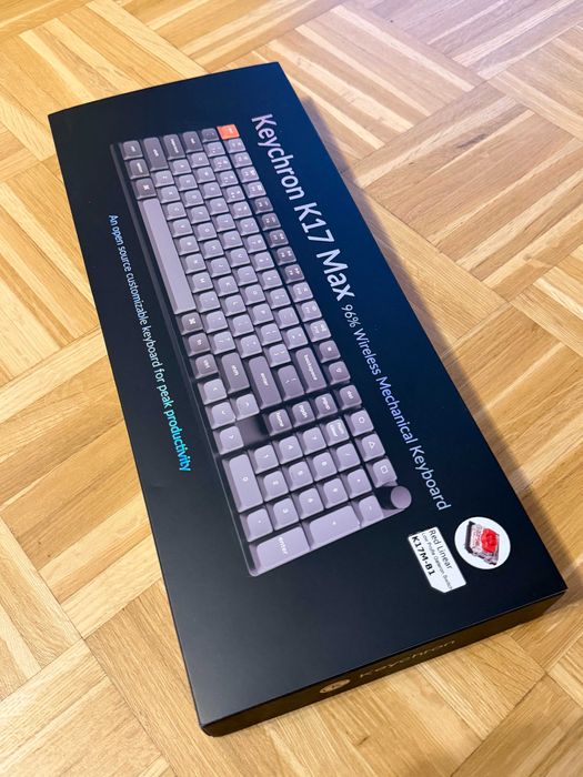 Keychron K17 Max na czerwonych switchach