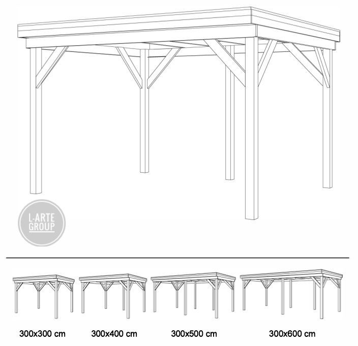 Altana wiata pergola 300x400 Producent