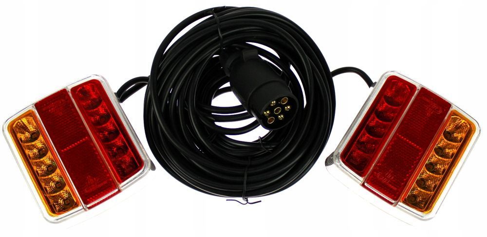 Lampy Tylne Led Diodowe Na Magnes Przyczepy 12M