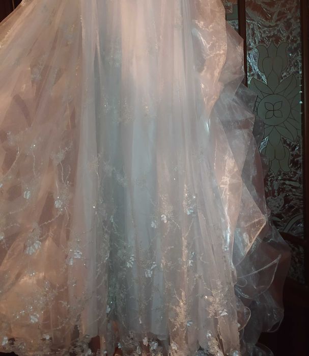 Свадьба.Юбка невесты тройная.Очень красивая юбка расшитая Невеста.