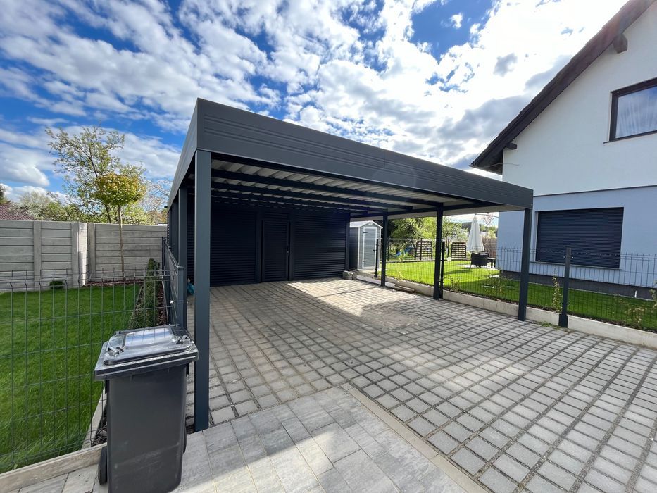 Carport 6x6 - wiata samochodowa garażowa dwustanowiskowa pod wymiar