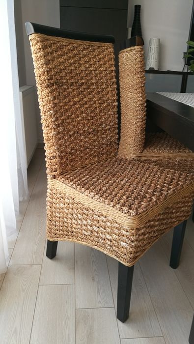 Stół 140x80 rozkładany IKEA kolor wenge+ 4 krzesła