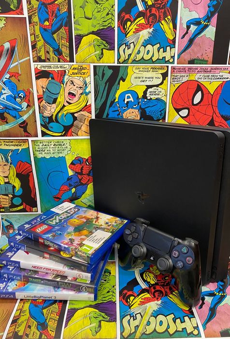 Konsola Sony Ps4 SLIM 500gb+5X GRA Lego,Nfs,Plants Gwaran 12m Szczecin