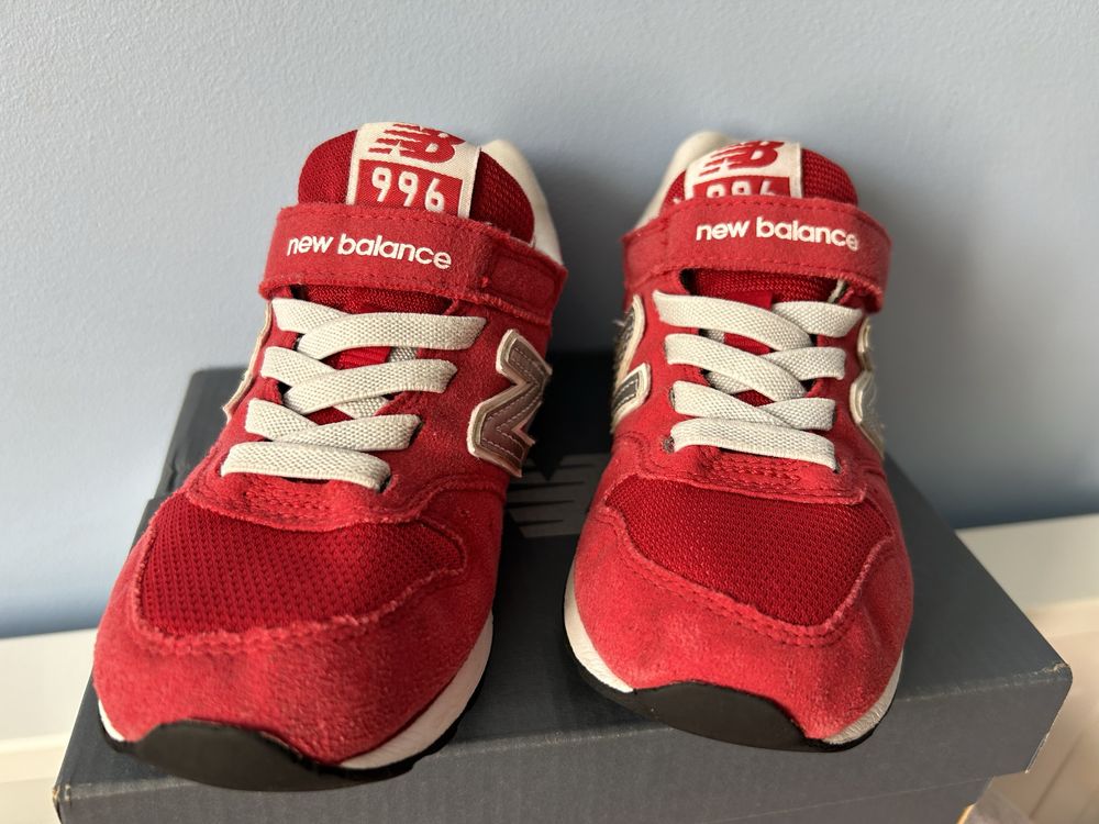 New Balance dziecięce 30 buty sportowe tkanina czerwone