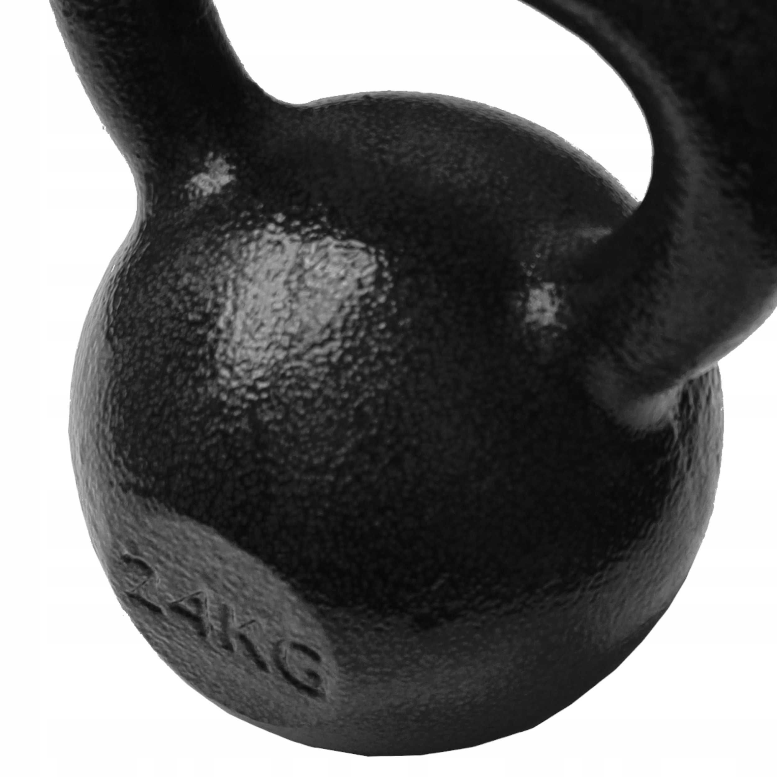 KETTLEBELL żeliwny 24 KG hantle kettel kettla kula