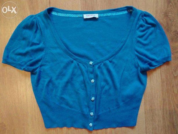 Bolerko Orsay niebieskie sweter rozm. M / 38