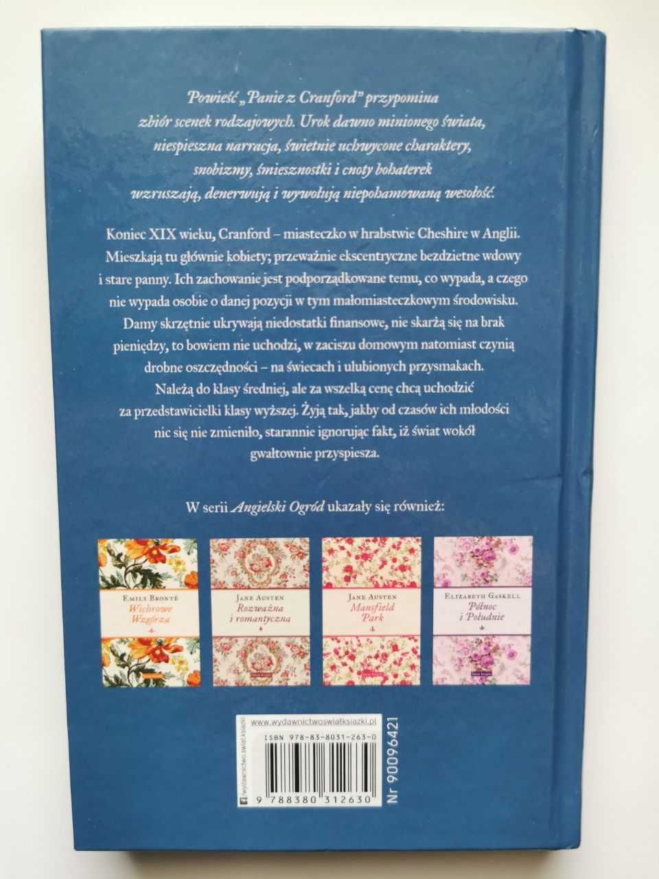 Książka Panie z Cranford Elizabeth Gaskell Angielski Ogród twarda