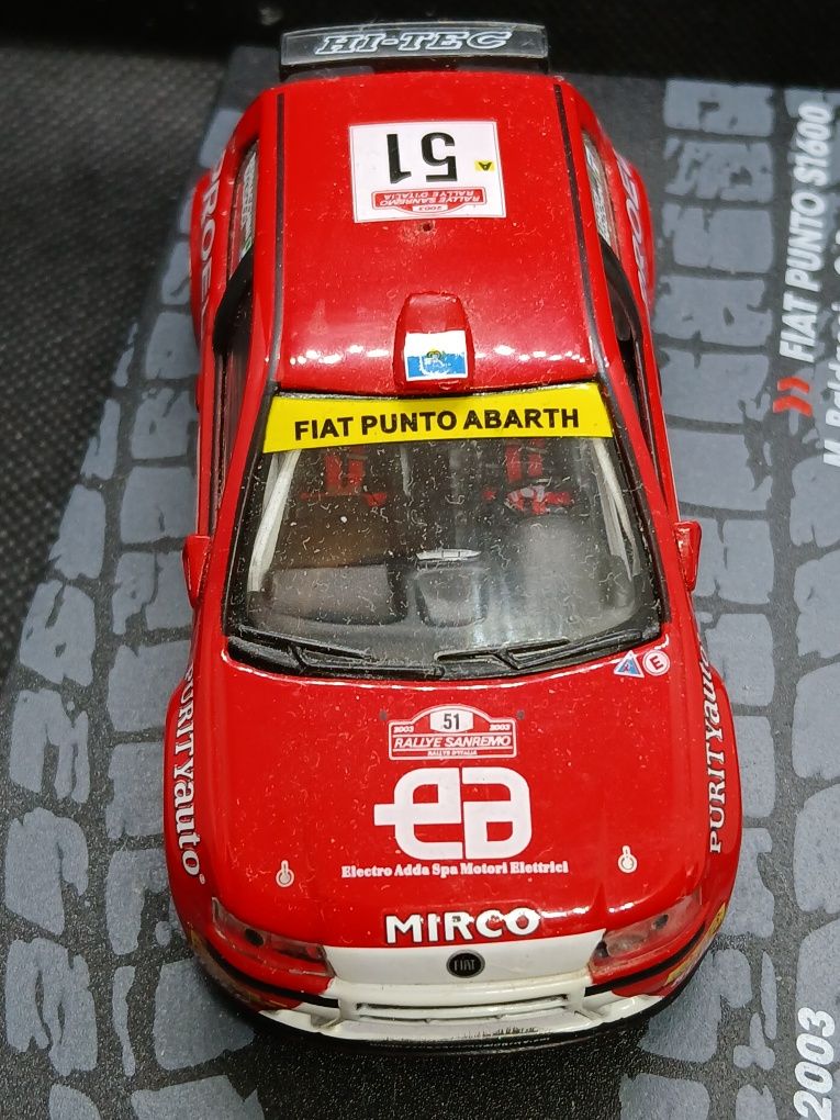 Miniatura 1/43 Fiat Punto S1600 M Baldacci Rally San Remo 2003