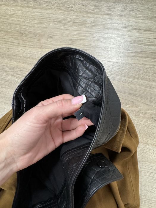 the kooples шорти спідниця з натуральної шкіри