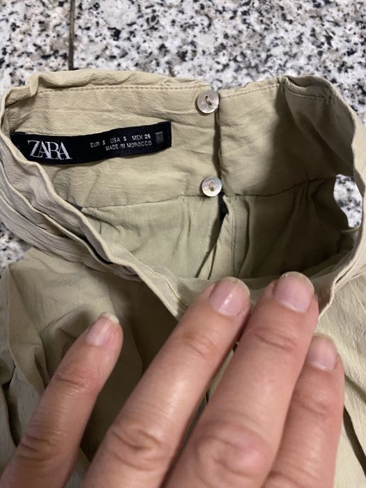 Top Zara tecido novo