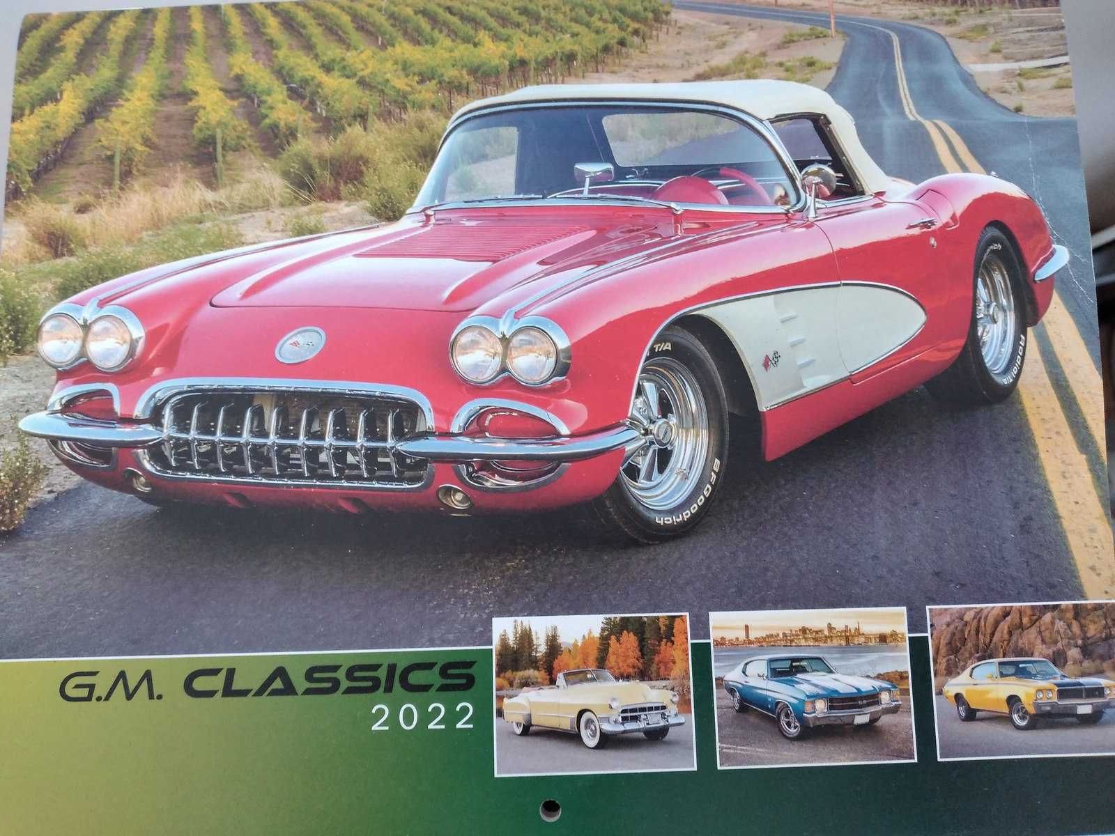 Календарь-2022-GM Retro Classic Cars