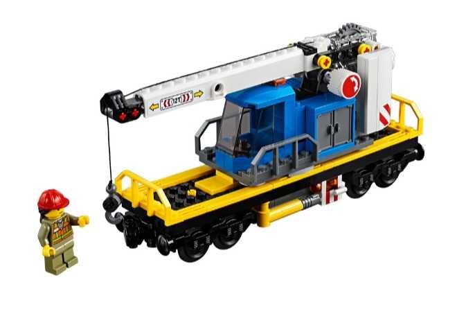 Lego 60198 City Nowy Wagon Towarowy z dźwigiem 60052,60336,60335,60098