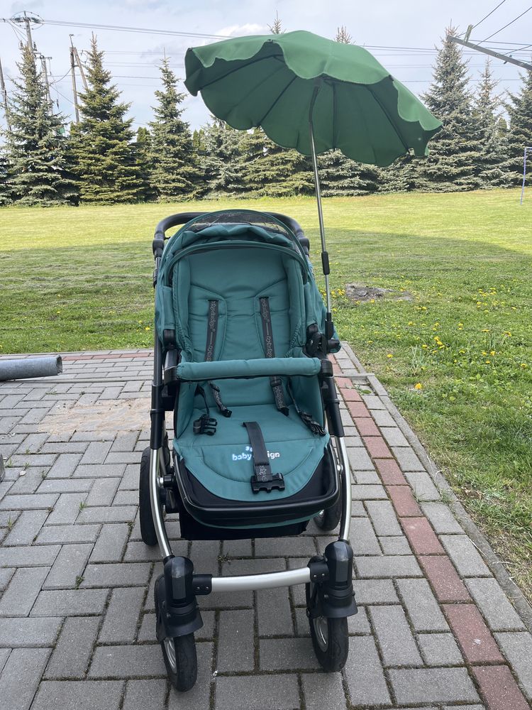 Wózek dziecięcy Baby Design 2w1 — gondola + spacerówka + akcesoria