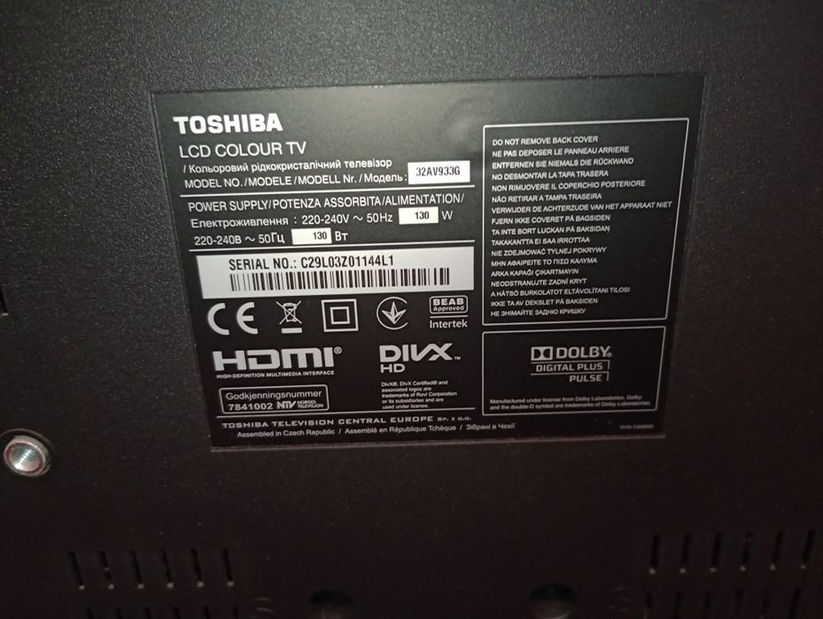 Toshiba Telewizor LCD 32 cake/Bdb/ z pilotem