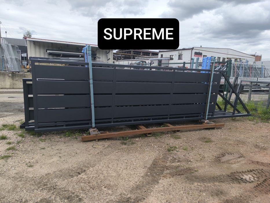 Brama przesuwna panelowa 5mx1,72m, ocynk ogniowy+RAL,