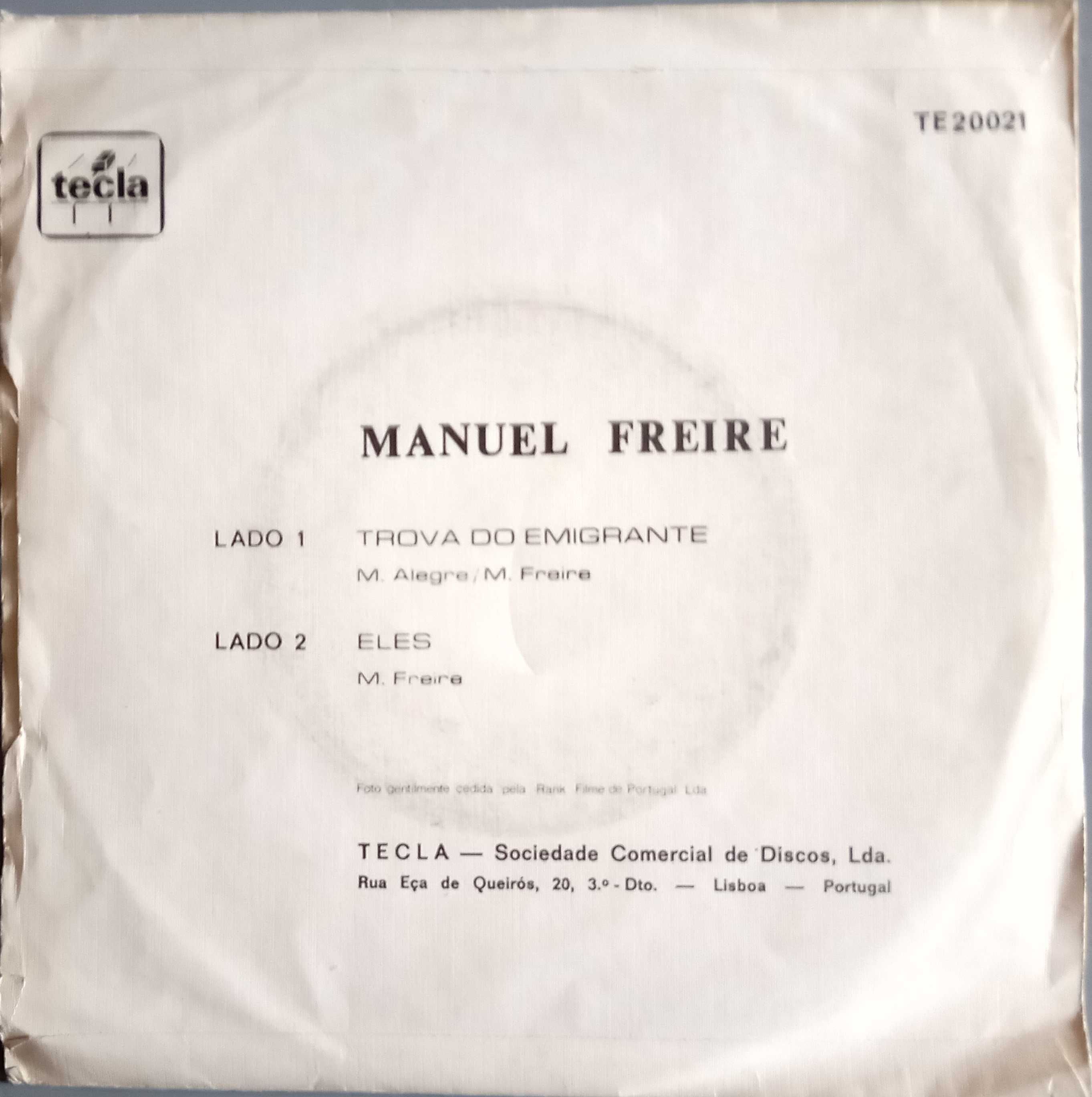 Manuel Freire	- - - - -	Trova do Emigrante	- - - - -	Single