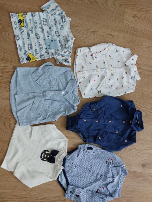 Ubranka chłopca paka zestaw 68 jesień Newbie Next H&M Smyk