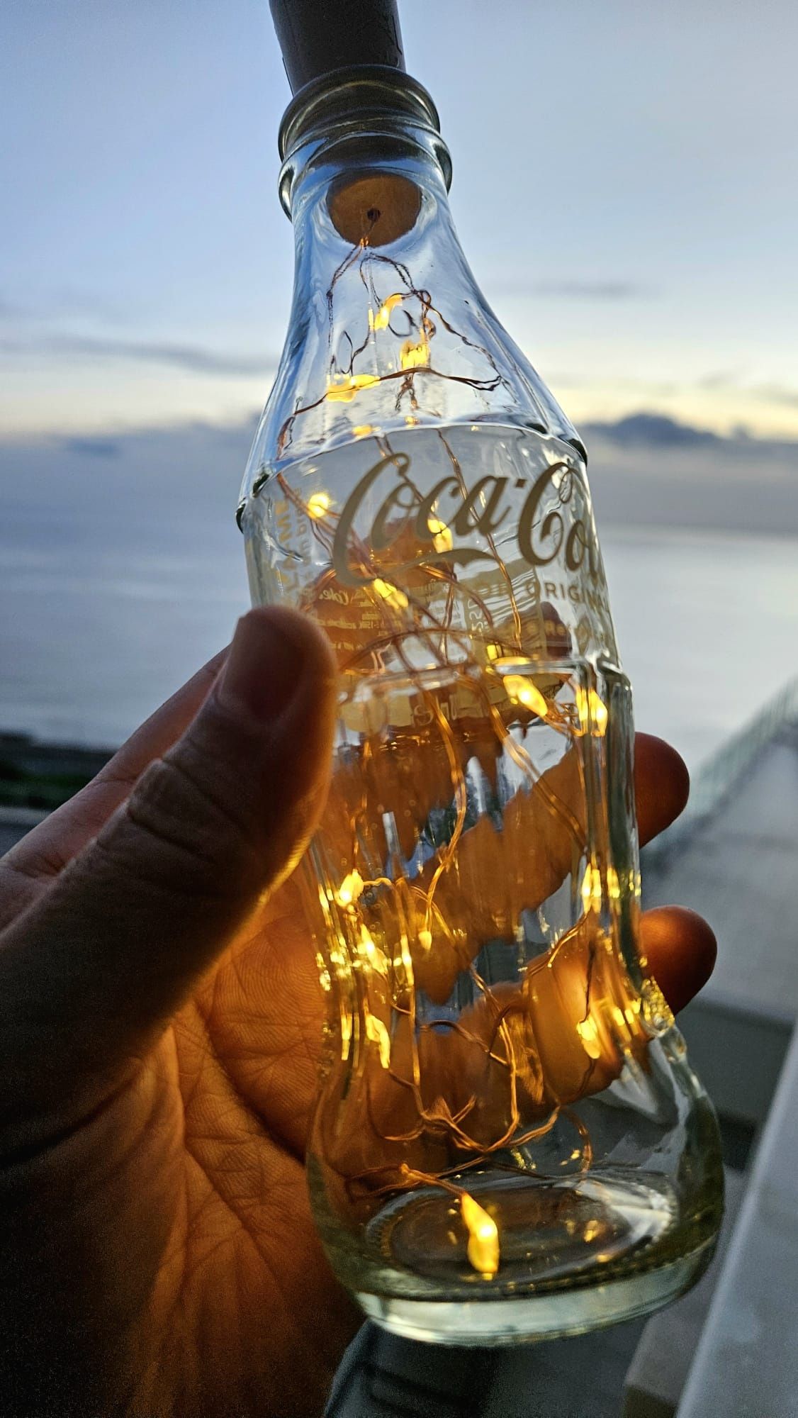 Candeeiro led Garrafa Coca cola Original 200ml