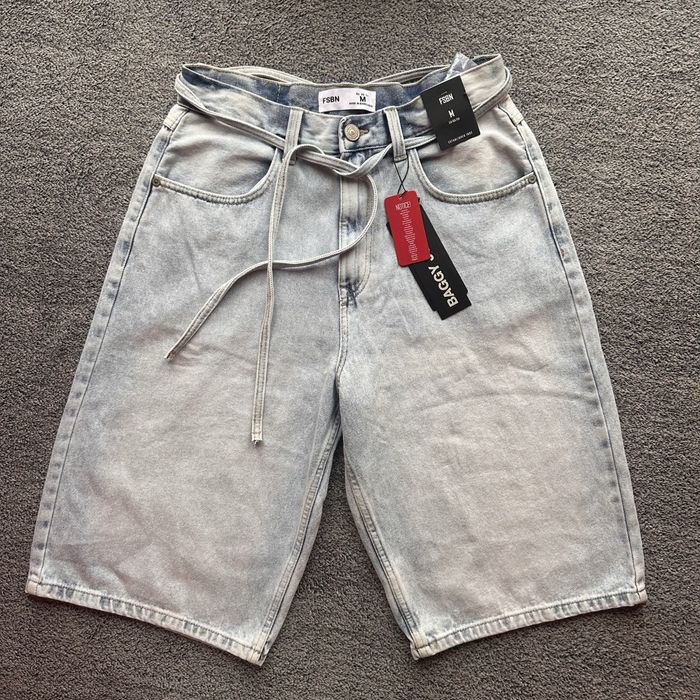 FSBN męskie spodenki jeansowe M Light Blue