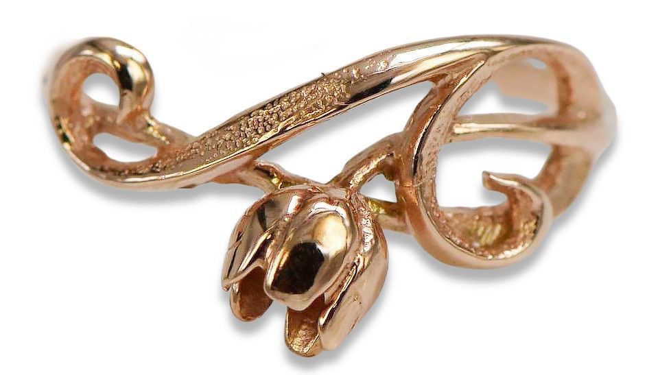 Radziecki 14k 585 złoty pierścionek z różowego złota vrn145 16/7,5