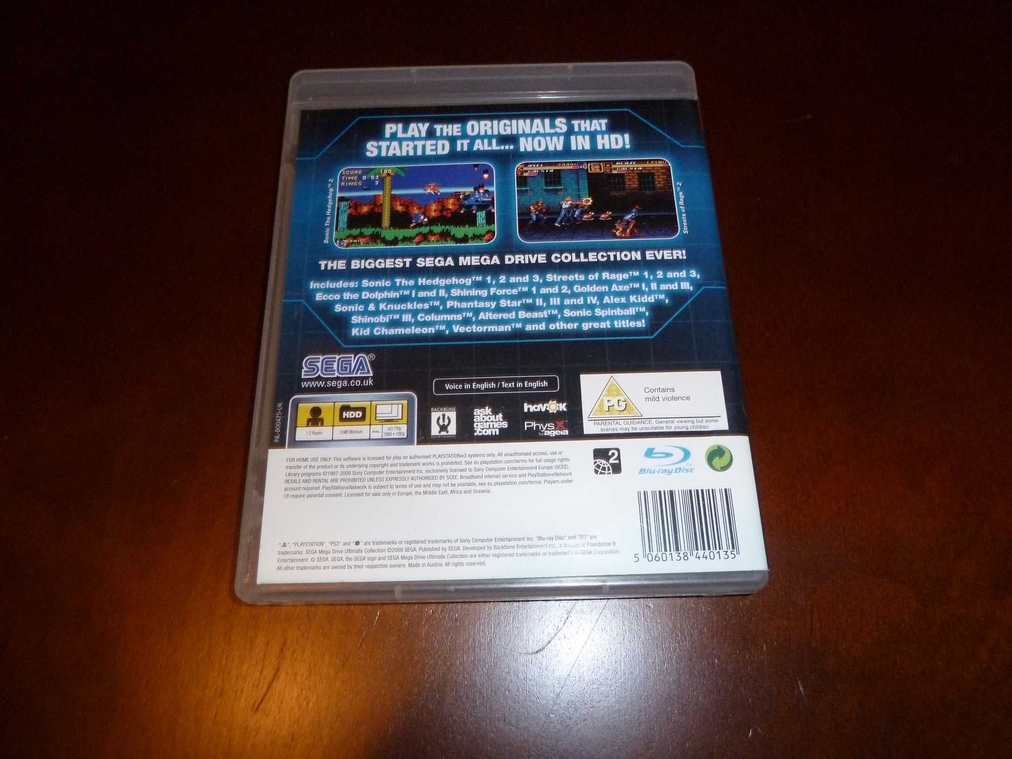 Sega Mega Drive Collection na PS3, jak nowa!