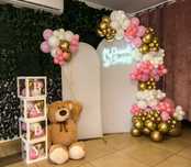 I Komunia Święta Ścianka Dekoracja Balonowa Balony IHS Komunijne NEON
