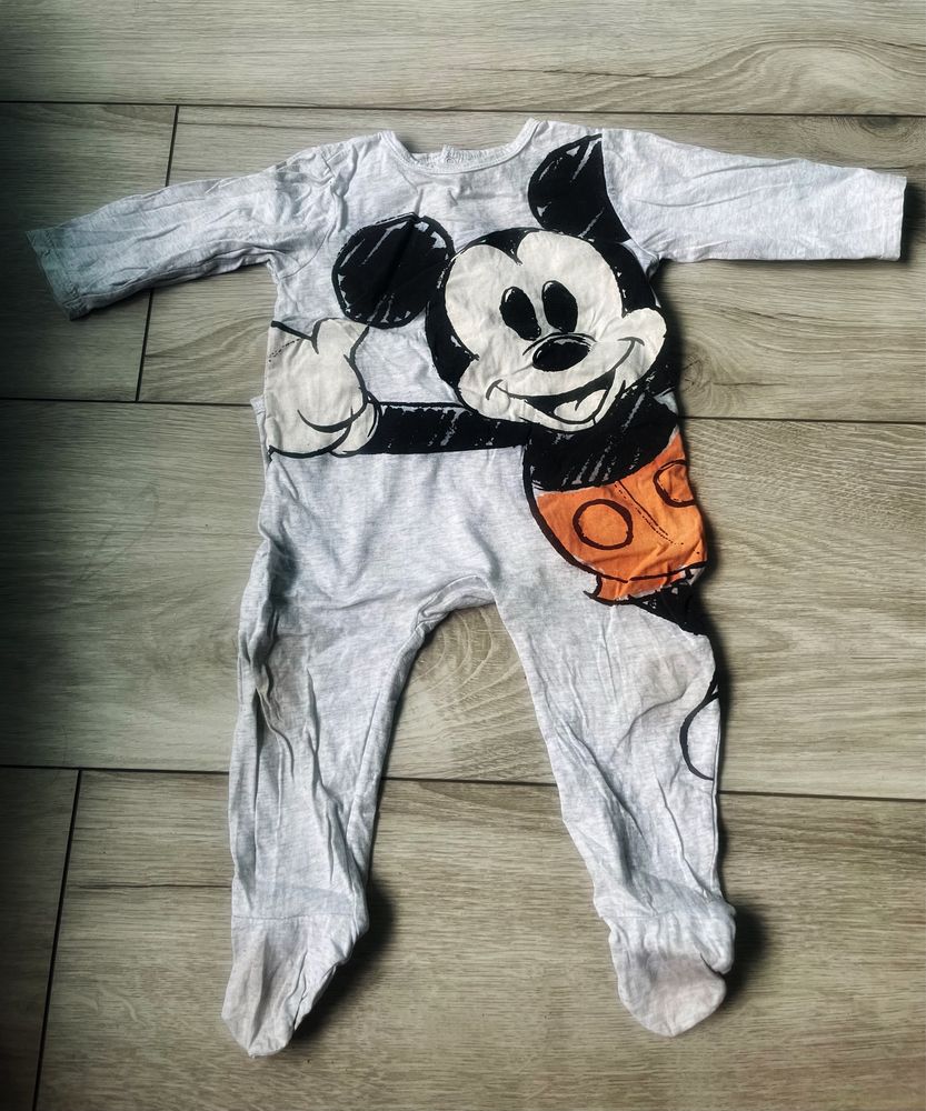 Śpiochy szare chłopięce 86 Myszka Miki Mickey Mouse Disney Baby