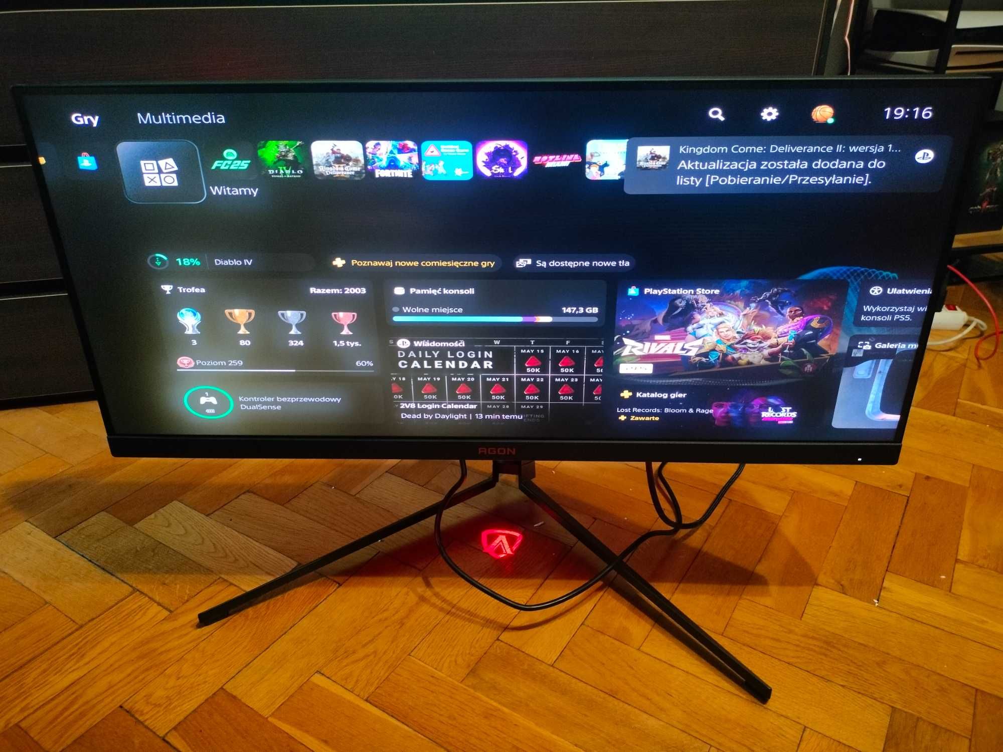 Monitor gamingowy AOC AG344UXM 34 cali - igła!