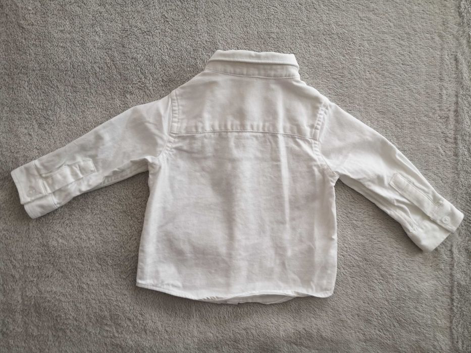 Elegancka biała koszula z długim rękawem River Island 68 - 74 jak nowa